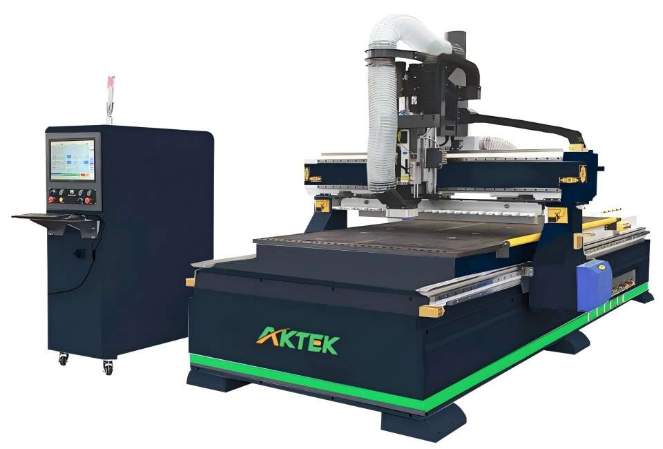 AKTEK 1530 CNC Router Woodworking Machine Making Door Furniture Heavy Black Body